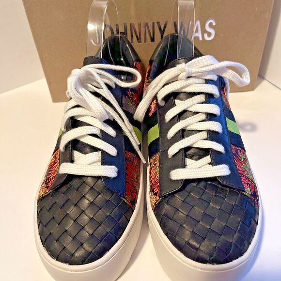 Johnny Was Downtown Jacquard Sneakers Shoes 10 Biya JWLA 3J Workshop MSRP $268 - Picture 6 of 10